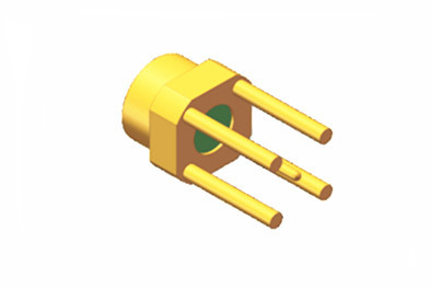 Low Loss SMPM Male PCB Mount RF Plug Connector With Long Legs Microstrip