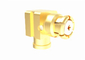 Brass Female Right Angle SMP RF Connector for Semi Rigid/Flexible Cable