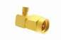 Gold Plated SMA Male Right Angle RF Connector For SFF-50-1.5-1 Cable