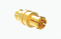 Optimal Signal Reliability Brass SSMP Female to Female Gold Plated Straight RF Connector/Adapter