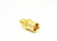 50Ohm Straight MCX RF Connector Concise Structure With Gold Plated Plating
