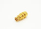 Brass RF Coaxial Cable Connectors SMPM Straight Female Socket Solder