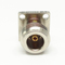 DC~11GHz 4 Holes Flange RF N Connector Nickel Plated
