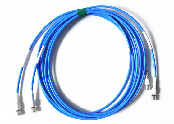 3000mm Panjang Rakitan Kabel RF Berlapis Nikel 6GHz Flex402 Diameter Kabel = 0,91mm