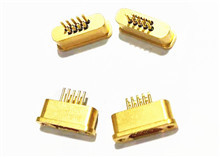 Micro Rectangle MDM D Sub 9 Pin Konektor Soket Hermetik