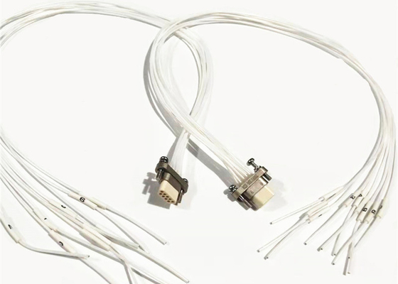 Miniatur Rectangular J30J Series Connector Aluminium Alloy Plug Dengan Kabel
