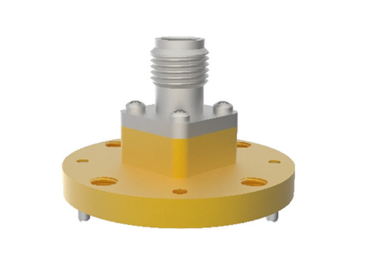 32.9GHz~59.6GHz WR18 BJ500 To 1.85mm Female End Launch Waveguide To Coax Adapter