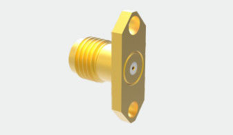 Aerospace Application SMA Brass Gold Plated Female RF Coaxial Connector