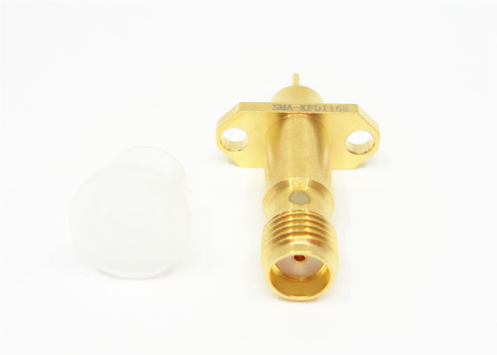 SMA Female 2 Hole Flange Mount With Long Microstrip Pin Connector