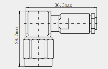 TNC Male Right Angle RF Cable Connector For UFB205A Unleash Unmatched Connectivity