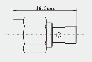 SMA Male Brass Gold Plated RF Connector For SFF-50-1.5-1 Cable