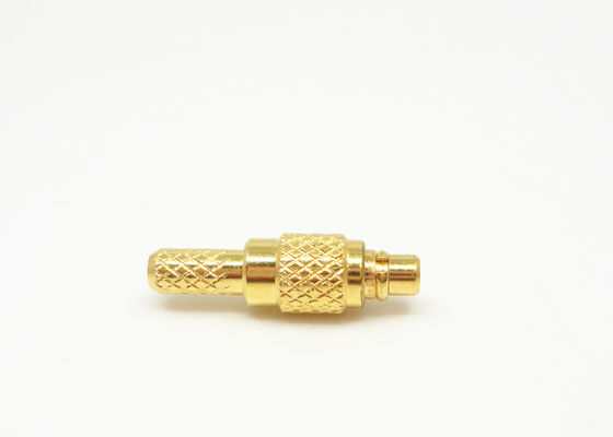 Male Plug Straight Crimp MMCX RF Connector 500 Cycles Durability MMCX-J3