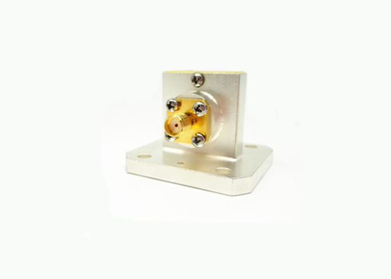 8.2GHz~12.5GHz WR90 BJ100 SMA Female Right Angle Waveguide To Coax Adapter SMA/BJ100A-KF