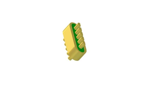 5 Pins Gold Plated Glass To Metal Seal Connectors DC Hermetic Wire Feedthrough JMC-1279-JH
