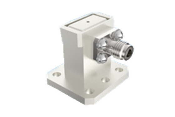 15GHz-22GHz K2.92mm Sudut Kanan ke WR51 Waveguide Coaxial Adapter untuk Aerospace