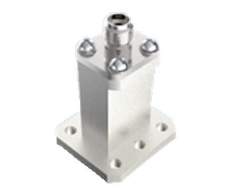 WR51 15-22GHz K2.92mm End Launch Waveguide To Coaxial Adapter Untuk Aerospace