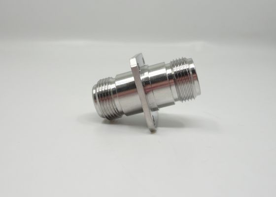 Adaptor Flange 4 Lubang Tipe N Female ke Female Baja Tahan Karat 11GHz
