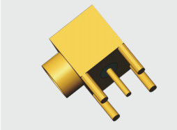SMP Male Right Angle RA Limited Detent Connector Solder Attachment Melalui Hole PCB