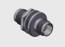 50 Ohm TNC Jack ke TNC Jack, TNC Wanita ke Wanita Bulkhead Screw Mouting Adapter rentang frekuensi kerja optimal DC-11GHz