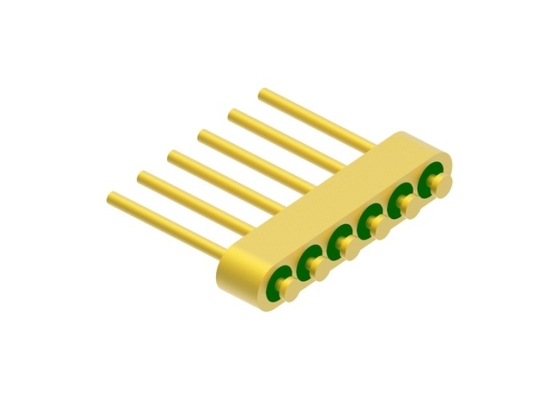 Header Segel Hermetik Diameter Pin 0.4mm 6-pin Dengan Permukaan Ikatan Kawat Emas MC-629-JH