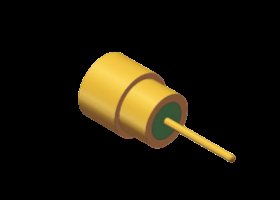 SMPS Male PCB Connector 60GHz 50Ω Plated Gold RF Koaksial