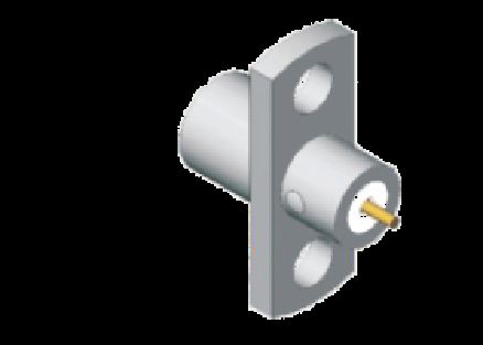 Stainless Steel SMP Male Half Detent Panel Mount SMP Plug 2 Hole Flange Mount Frekuensi detent terbatas hingga 18GHz