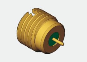 Konektor Koaksial RF Bulkhead Pria SMPM Hermetis 50Ω 0.3MHz-40GHz 170V