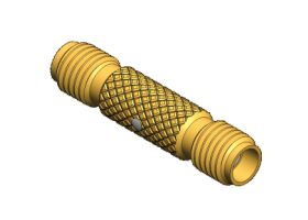 Mini SMA Jack ke Mini SMA Jack RF Coaxial Adapter Digunakan untuk Komunikasi Nirkabel