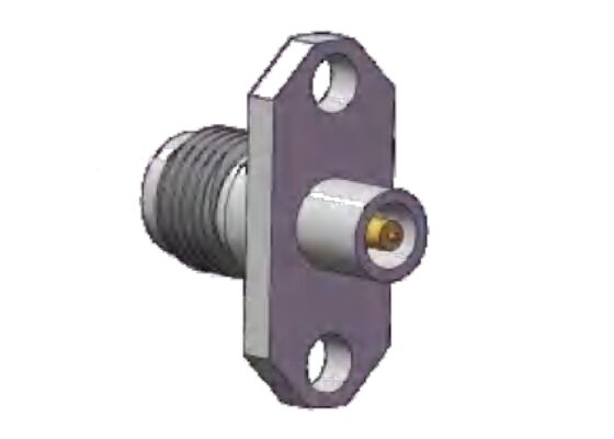 SS Shell 40GHz 2.92mm RF Connector K Socket Flange Mount Hole Spacing.480 inci (12.2mm)