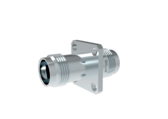 50Ω 11GHz TNC Jack to Jack Adapter Konektor RF Aerospace dengan Insertion Loss Rendah Maks 0,3dB