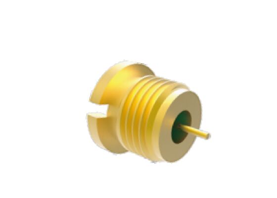 50Ω 40GHz Hermetically Sealed SMP Male Plug Bulkhead Connector Aerospace RF Connector dengan Kerugian Masuk Rendah