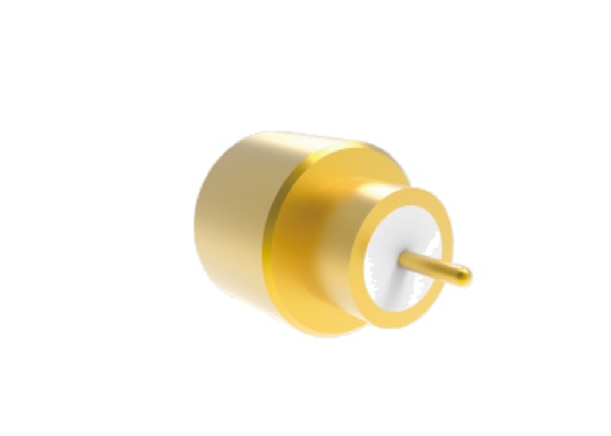 Steker SMPM Tersegel 50Ω 40GHz Penahan Penuh untuk Solder PCB dengan Pin OD 2.18Mm Konektor RF Aerospace dengan Kehilangan Penyisipan Rendah