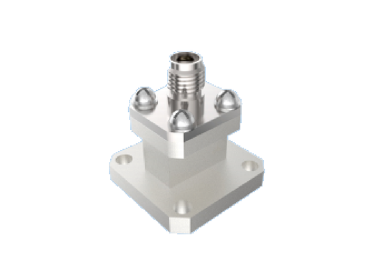 BJ220/WR 42 Waveguide Ke Adaptor Tipe K 2.92Mm 18GHz ~ 26.5GHz Konektor RF Aerospace Peluncuran Akhir Digunakan untuk K Band