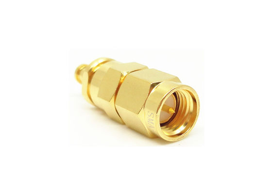 Emas Disepuh Pria SMA RF Connector Plug Konektor Kabel Listrik Crimping RF