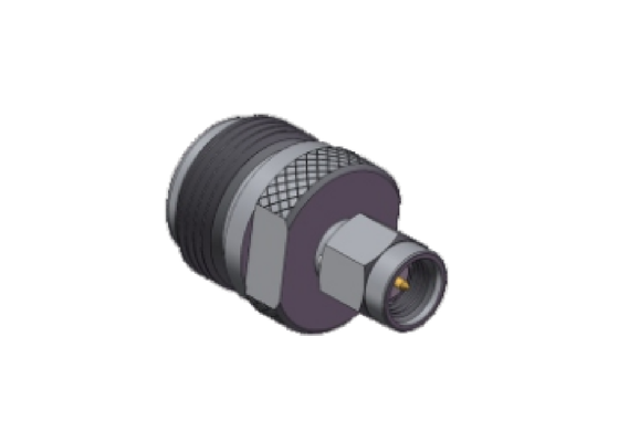 Adaptor Konektor RF Koaksial Berkualitas Tinggi Tingkat Industri Jack N Tipe Lurus ke Plug SMA Male hingga 11GHz