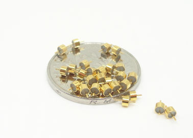 Konektor Segel Kaca Ke Logam Berlapis Emas Single Pin 50Ohm RF Feedthroughs JM2516N