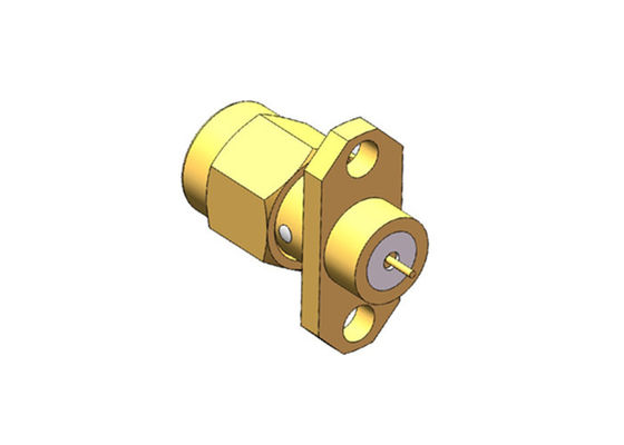 Microwave 18GHz Flange Mount SMA RF Coaxial Connector