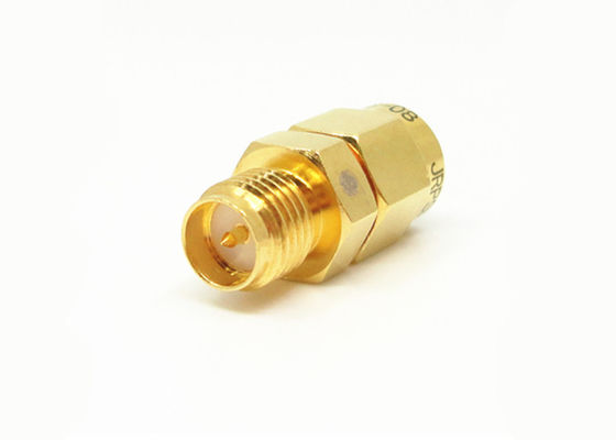 Berlapis Emas RPSMA Male to SMA Male SMA RF Connector