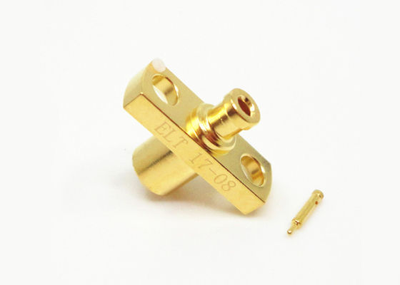 Female Limited Detent 2 Lubang Flange SMP RF Connector