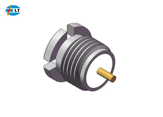 Bulkhead Microminiature Push on Coaxial Connectors SMP Stainless Steel Male