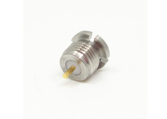 Konektor SMP Pria Stainless Steel Thread-In Mount Konektor RF Terminal Lurus