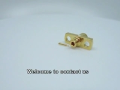 Female Limited Detent 2 Hole Flange SMP RF Connector