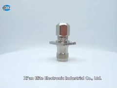 TNC Straight Female 4-hole Flange RF Coaxial Connector untuk Kabel SFF-50-1.5-1/SYV-50-2-1